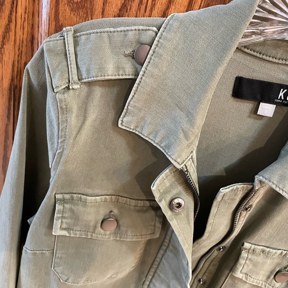 Kut from the Kloth Sage Green Utility Jacket - Picture 3 of 10